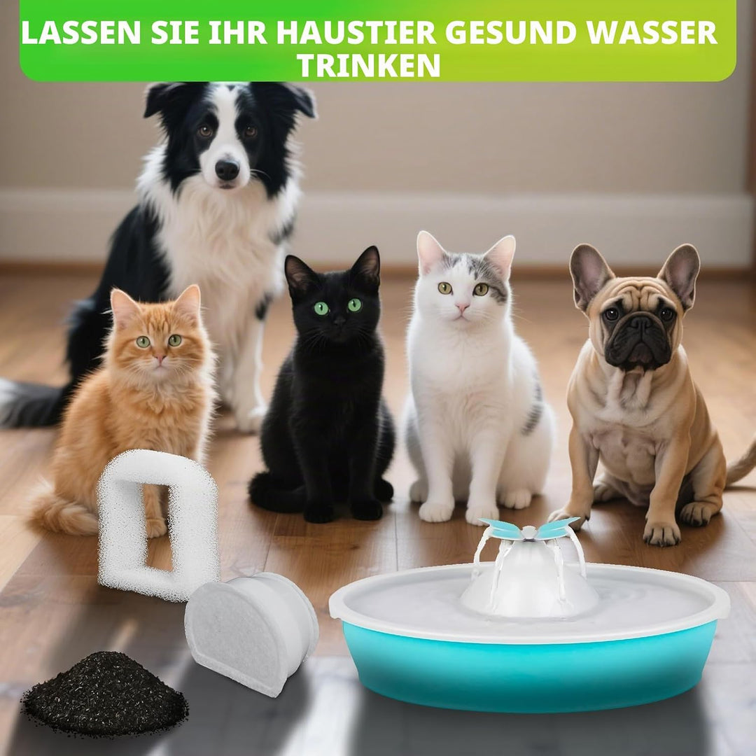 Foam-Vorfilter und Kohlenstofffilter Kompatibel mit PetSafe Drinkwell Fountain Edelstahl 360 Avalon