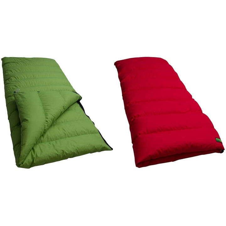Lowland Outdoor Companion Summer Daunen Deckenschlafsack, Grün, 210x80 cm Bundle mit Deckenschlafsäc