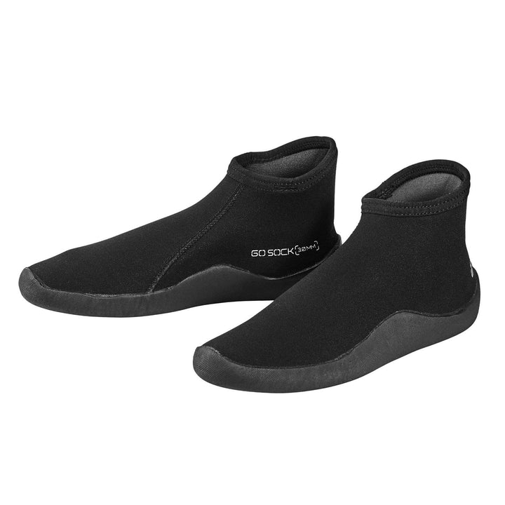 Scubapro Go Socks 3mm - Neoprensocke mit Laufsohle 3XS Schwarz, 3XS Schwarz