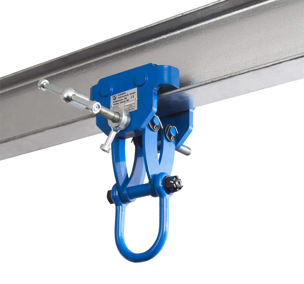 PLANETA F00042 Rollklemme, Typ BR 10, Tragfähigkeit 1000 kg, Greifbereich 64 - 203 mm 1000 kg - 75 b