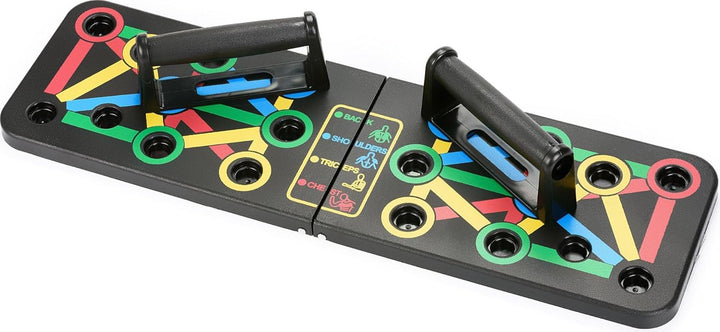 Gymtek Faltbare Liegestütze Brett - Push Up Board mit Liegestützgriffe für Ganzkörper-Training & Eff