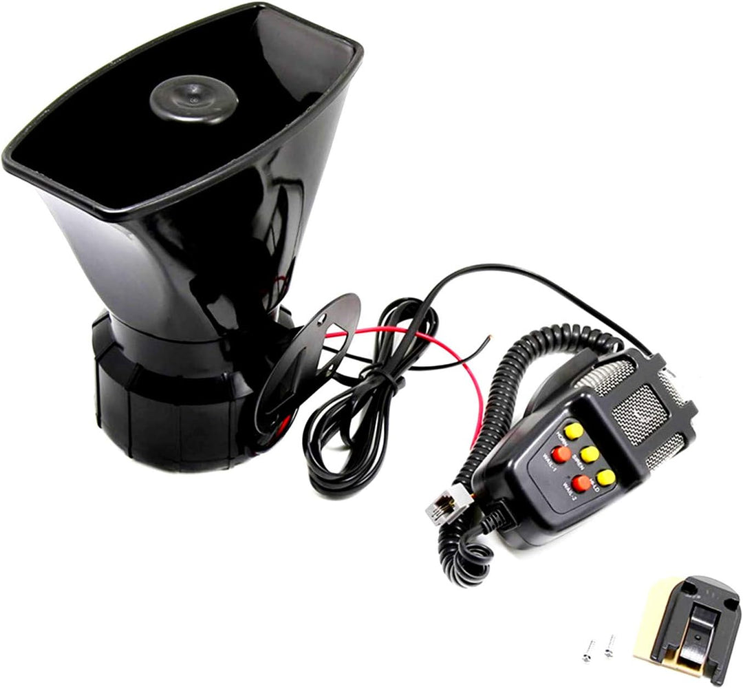 YIYIDA Autohupe Auto Sirene Horn Autohupe Horn Autohupe mit Mikrofon PA-System Notschallverstärker l