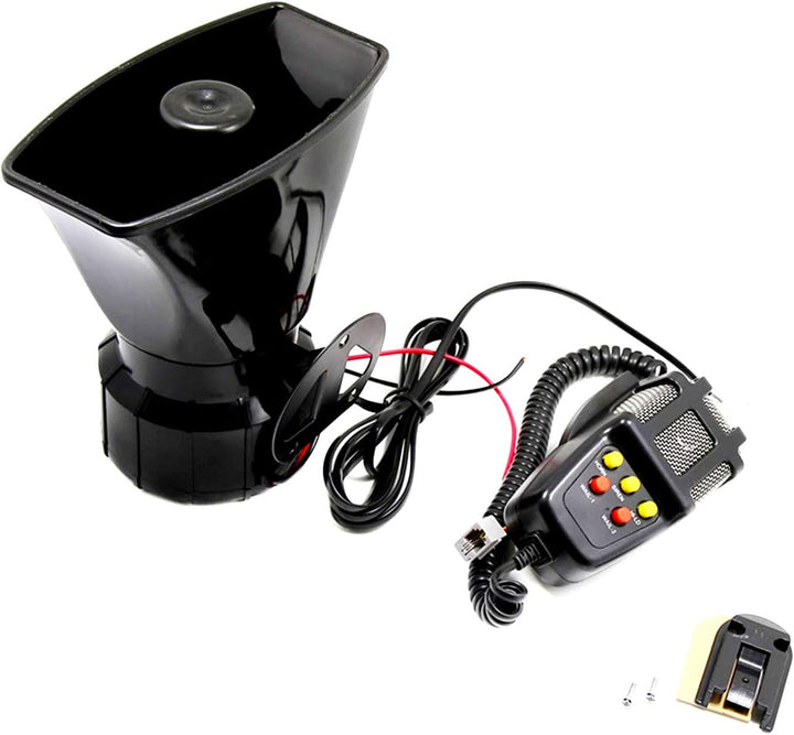 YIYIDA Autohupe Auto Sirene Horn Autohupe Horn Autohupe mit Mikrofon PA-System Notschallverstärker l