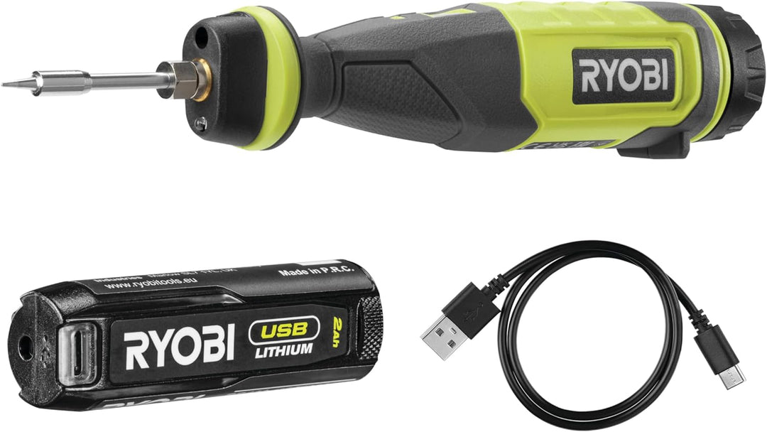 Ryobi RSI4-120G Lötkolben Akku 4V 460°C USB-C 1x2,0Ah