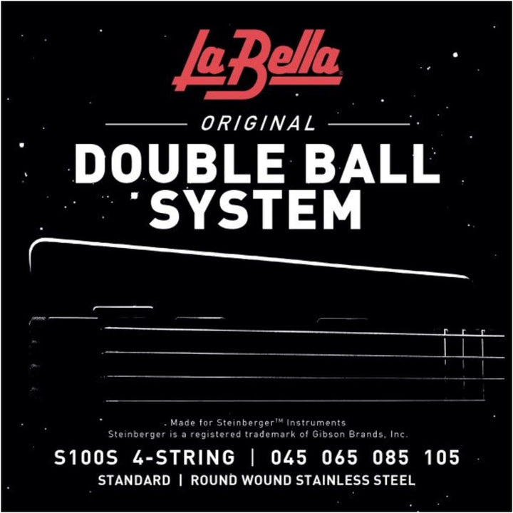 La Bella Bass S100S Double Ball 045/105, Saiten für Headless E-Bass, 45/105