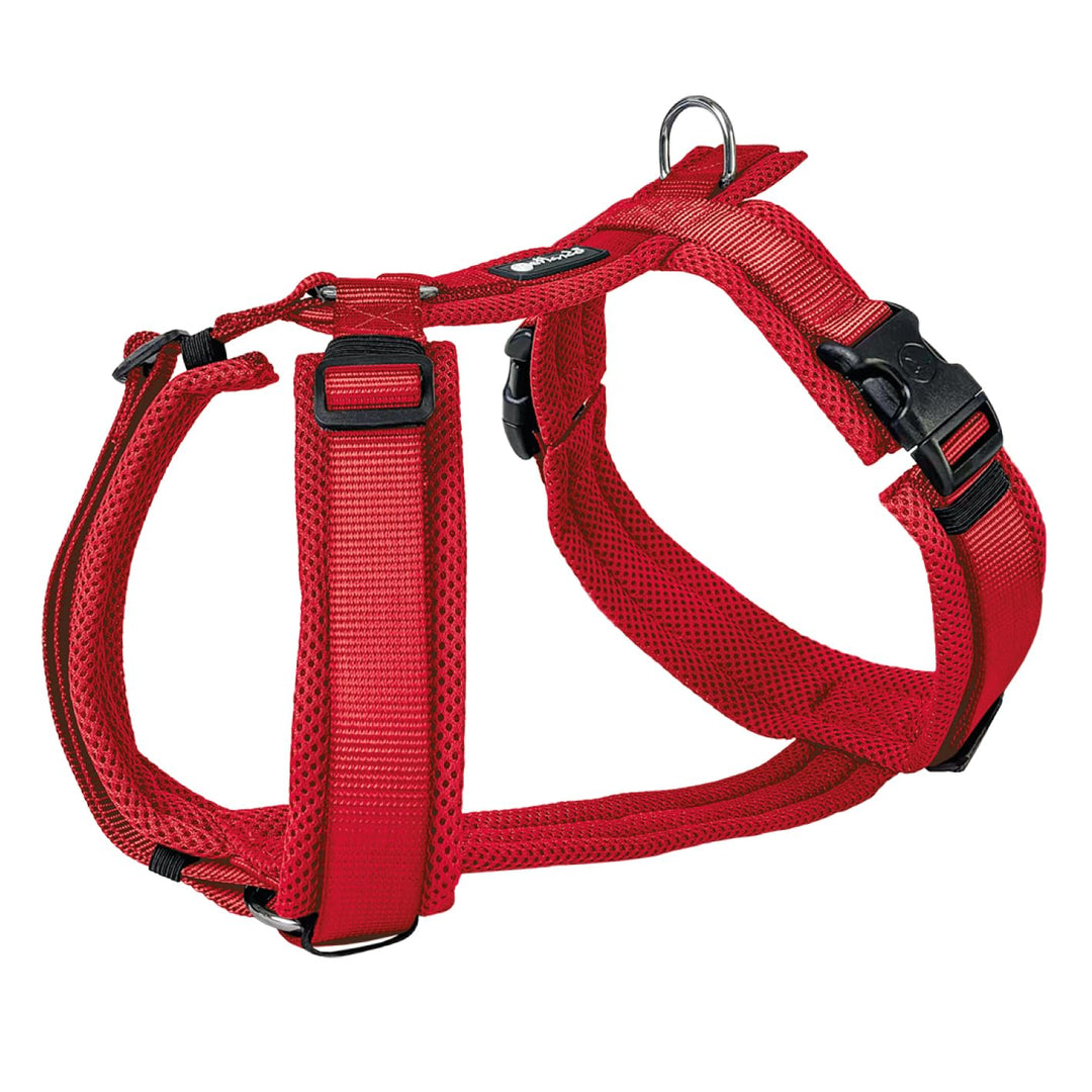 Petlando Hundegeschirr gepolstert, Mesh Y-Comfort, weich, stufenlos verstellbar, besonders leicht &amp;