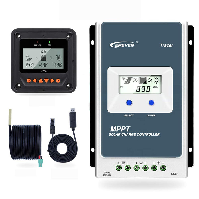 EPEVER MPPT Solar Ladegerät Tracer AN Serie 10A/20A/30A/40A mit 12V/24V DC Automatische Identifizier