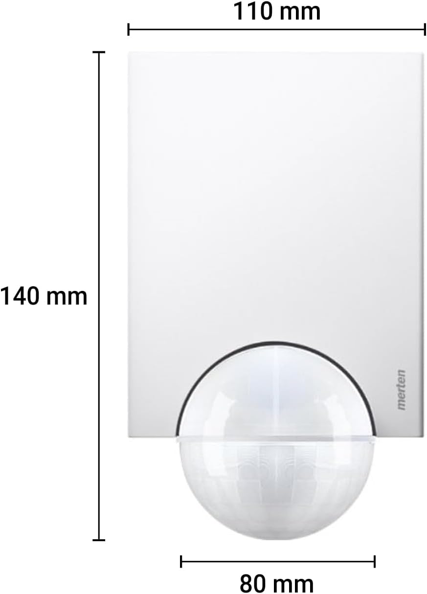 Schneider Electric Merten 565219 ARGUS Bewegungsmelder Innen und Aussenbereich 220 Basic, IP55, 360°