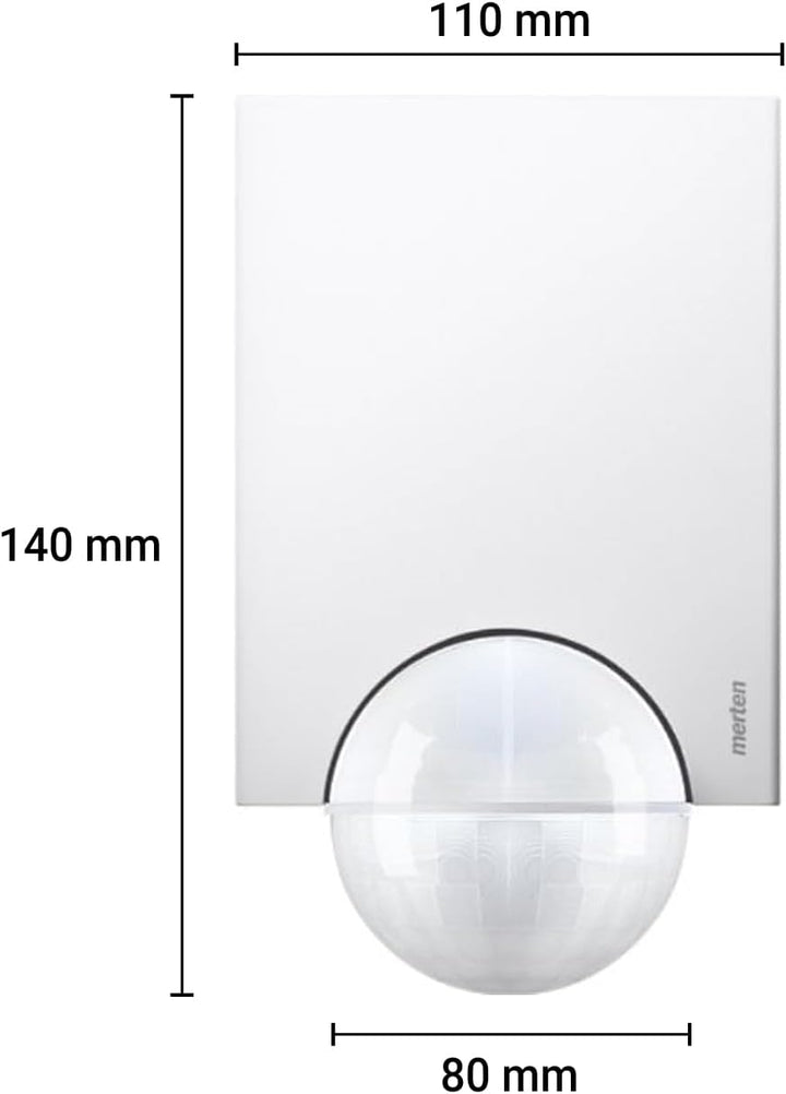 Schneider Electric Merten 565219 ARGUS Bewegungsmelder Innen und Aussenbereich 220 Basic, IP55, 360°