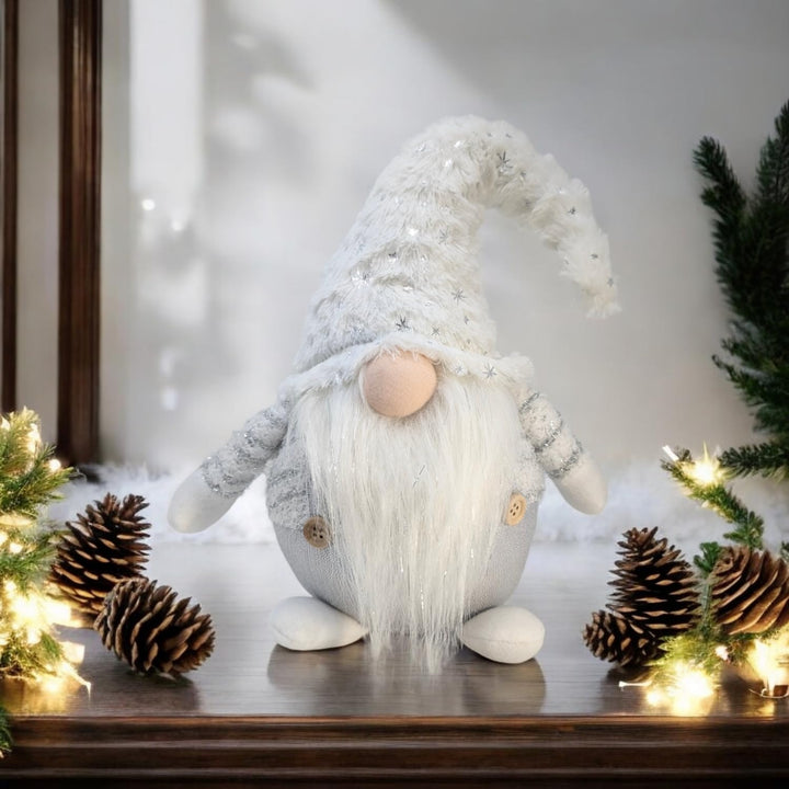 com-four® Premium Weihnachts-Wichtel Grösse L - Weihnachtsdekoration - winterliche Figur als Dekoauf