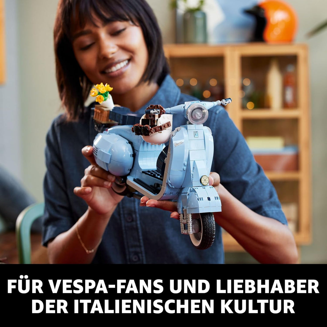 LEGO 10298 Icons Vespa 125 Scooter, italienische Ikone, Modellbausatz, Dekorationsset für Erwachsene