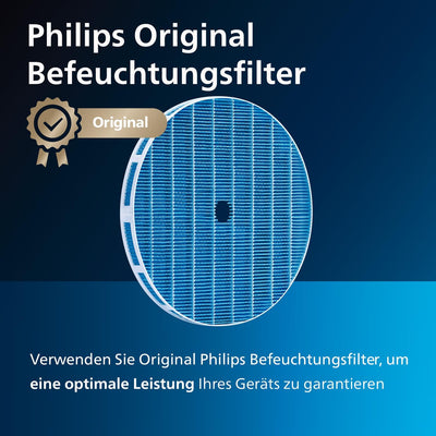 Philips NanoCloud Luftbefeuchter Ersatzfilter, Aktivkohle, 12 Monate Lebensdauer, Kompatibel mit AC2