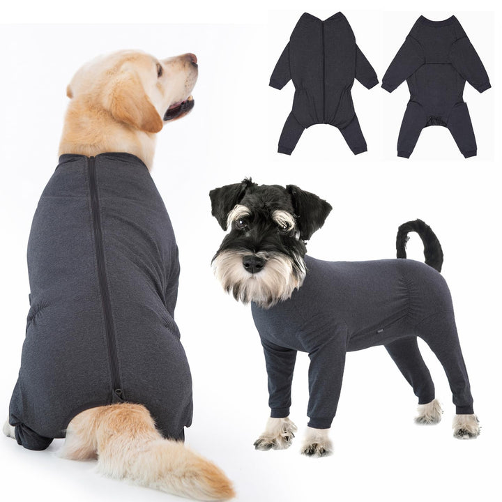 Yeapeeto Einteiler für Hunde, zur Erholung, für grosse und mittelgrosse Hunde, Schlafanzug, Ganzkörp