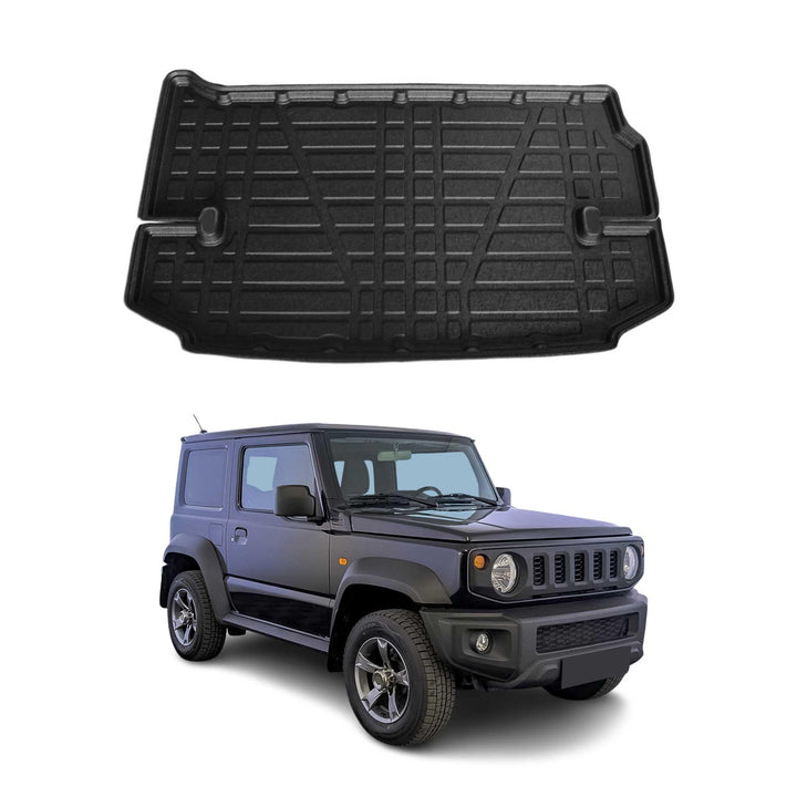 OMAC Kofferraumwanne Laderaumwanne kompatibel mit Suzuki Jimny 2019-2025 Gummi TPE Schwarz