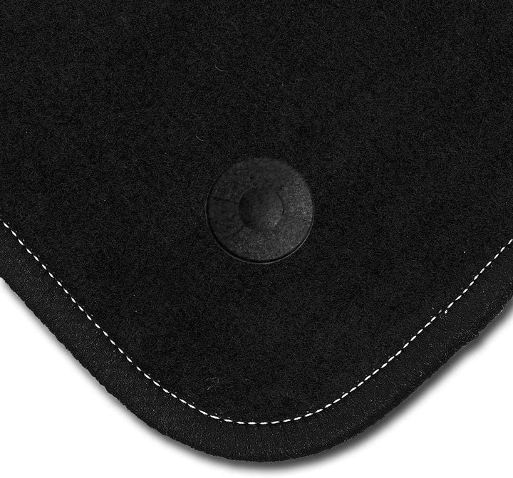 Bär-AfC Auto Fussmatten Basic passend für Smart Forfour W454 2004-2006, Autoteppiche Nadelvlies Schw