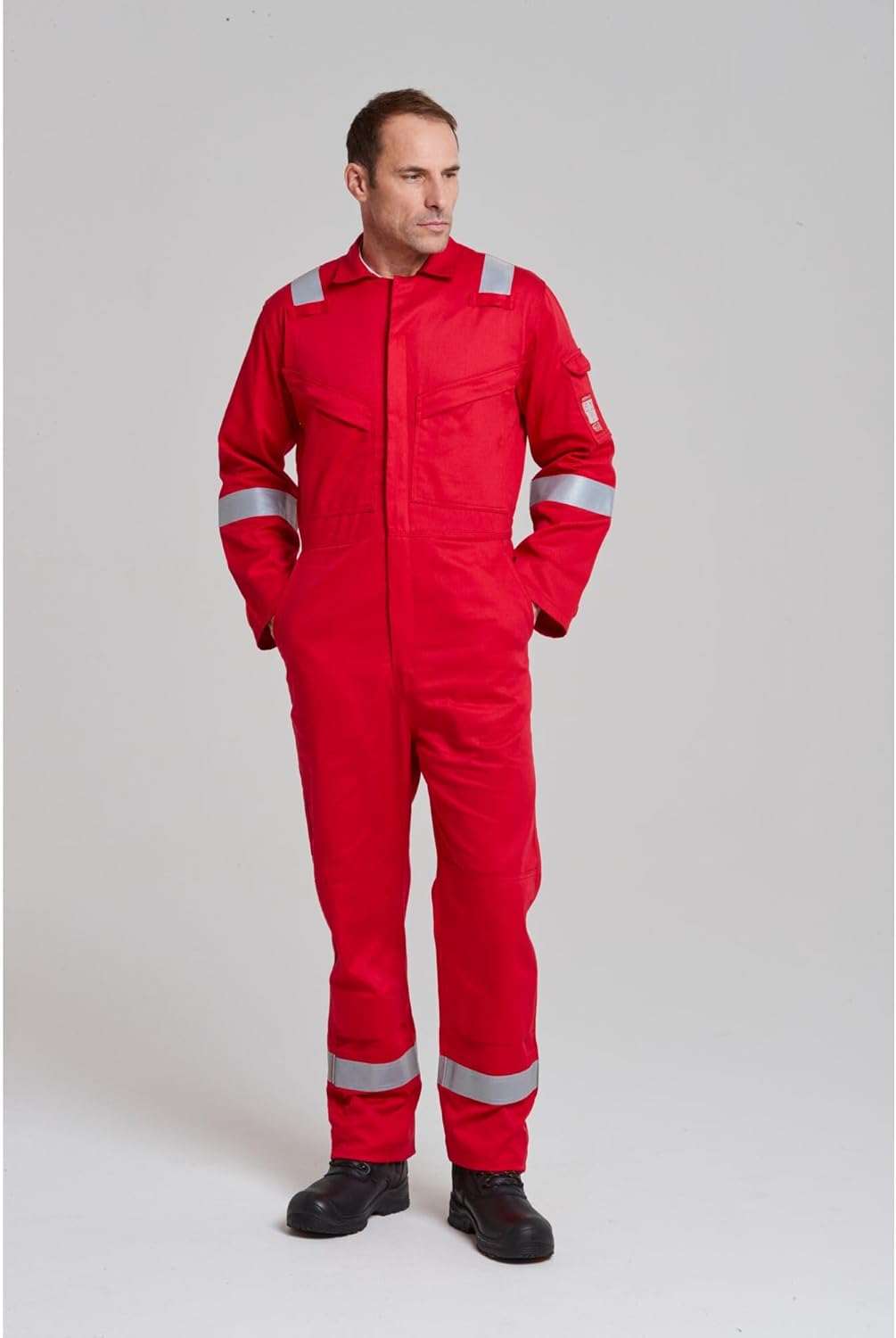 Portwest FR21 Leichter Anti-Statik Flammenresistenter Overall Rot S, Rot S