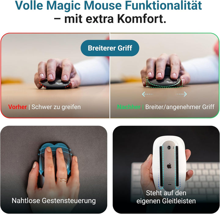 Magic Mouse Case für verbesserte Handhaltung | Das Magic Mouse Upgrade | Eine kompakte Hülle für die