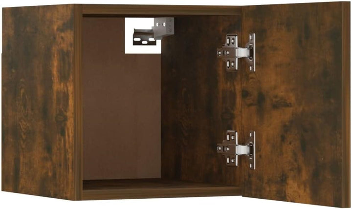 TV-Wandschrank Räuchereiche 30,5x30x30 cm Wand Befestigte Tv-Schrank Tv Schrank HäNgeschrank Wohnzim