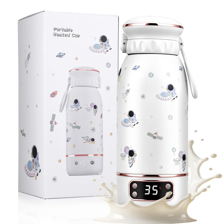 Tragbarer Flaschenwärmer Baby Unterwegs, 500ml, 10 Min Aufheizzeit, Lang anhaltende Wärmespeicherung