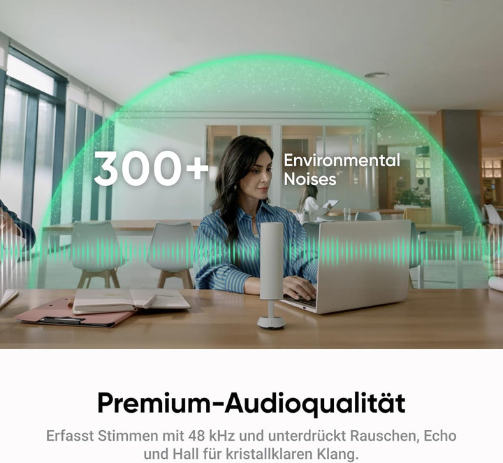 Insta360 Wave Graphitschwarz - KI-Freisprecheinrichtung, Bluetooth, Sprachrekorder, 8 Noise-Cancelli