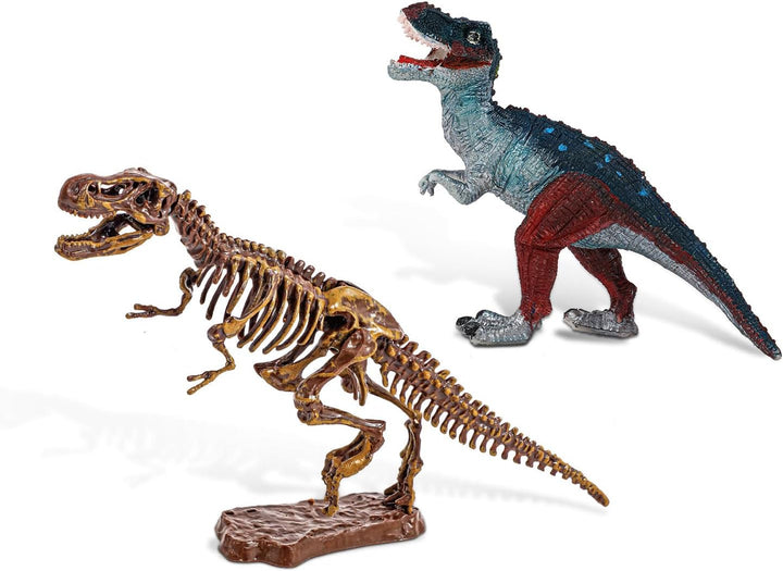 EGGBOX Dinosaurier Skelett Ausgrabungsset für Kinder, 2-in-1 Dino Dig & Malset, Dinosaurier Spielzeu