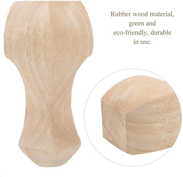 4 Stücke Holz Möbel Beine Couchtisch Füsse Bein Eckenschutz Schutz Dekorative Füsse Bein für TV Schr