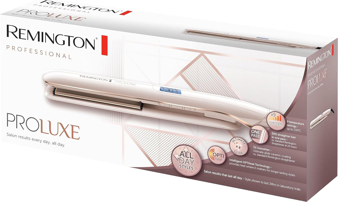 Remington Glätteisen PROluxe (OPTIheat-Technologie für lang anhaltende Styling-Ergebnisse in nur ein