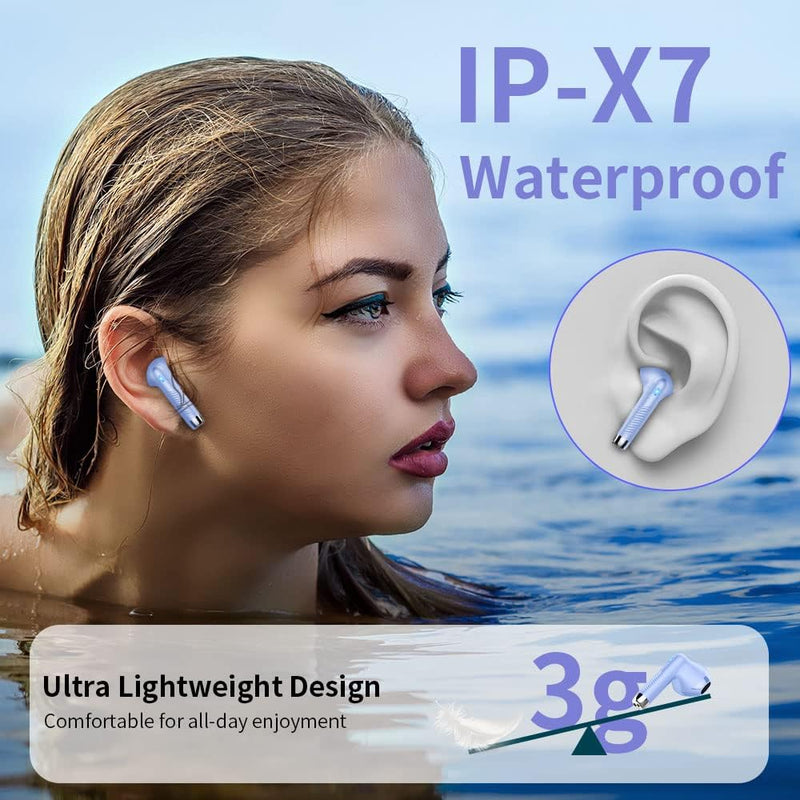 Bluetooth 5.3 Kopfhörer In Ear Kopfhörer Kabellos Bluetooth mit ENC Dual Mic, Kabellose Kopfhörer 42