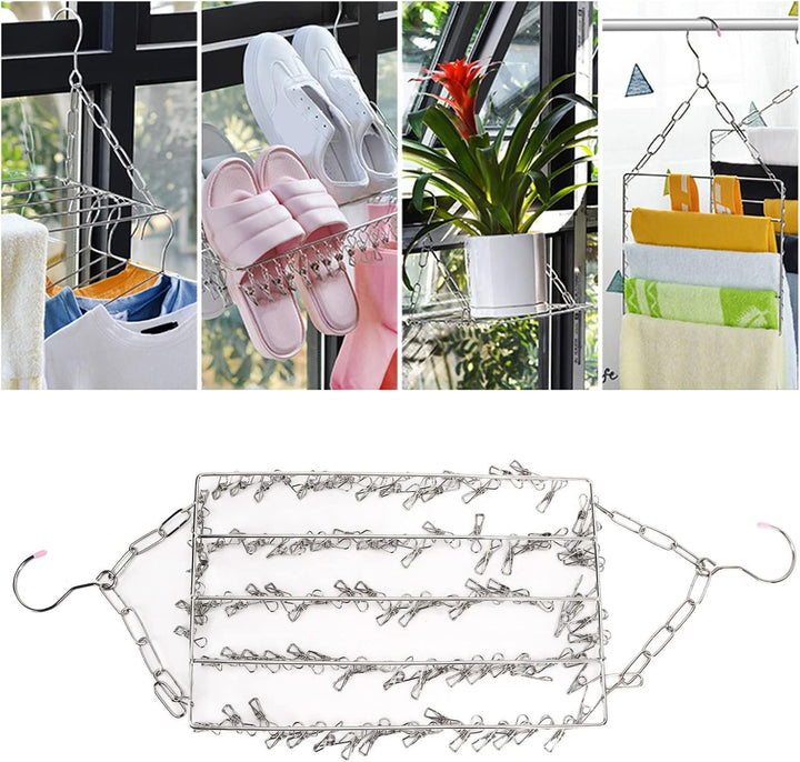 Wäscheständer, Wäscheständer mit langer Lebensdauer für Handtücher für Socken für Kleidung(Balkon Tr