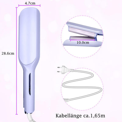 Grosscat Meerjungfrau Welleneisen, Lockenstab Locken für Haare 32mm, Deep Waves, Wasserwellen, Franz