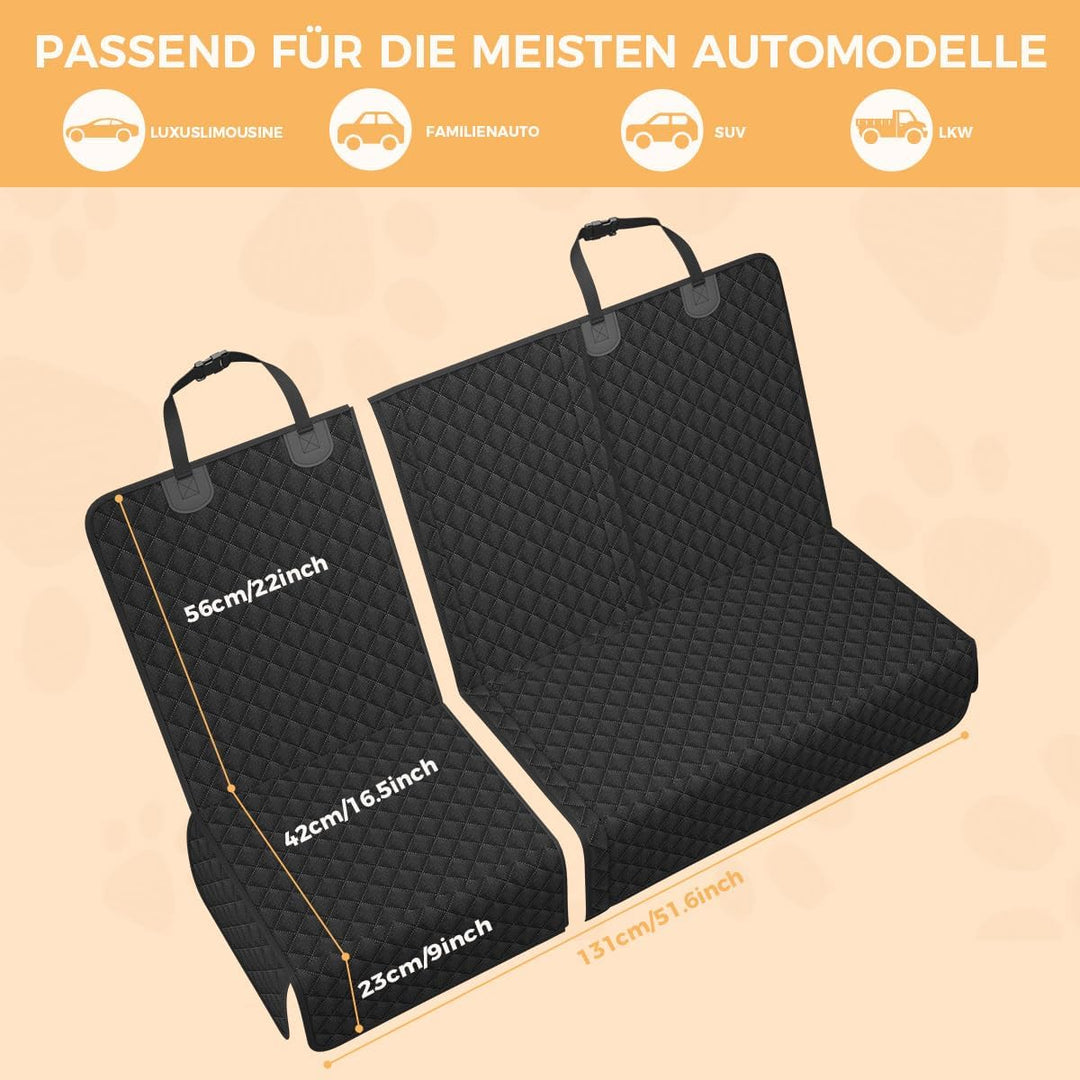 hundedecke Auto rückbank, rutschfeste wasserdichte Autoschondecke Hund Rücksitz, Hundeschutz Auto Rü