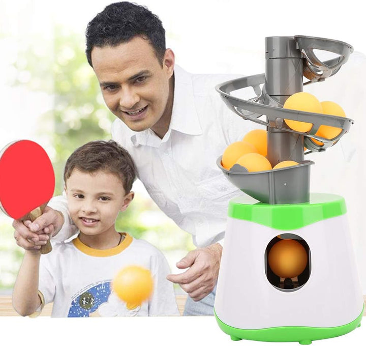 Fydun Tragbarer Bauchmuskel-Tischtennistrainer, Ball-Automatikwerfer, Trainingsmaschine für Kinder,