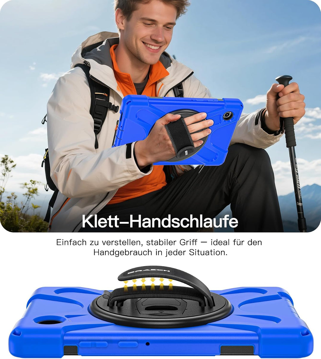 BRAECN für Samsung Galaxy Tab A11 Hülle 8,7 Zoll 2025 SM-X130/X133/X135, Stossfeste Robuste Tragbare