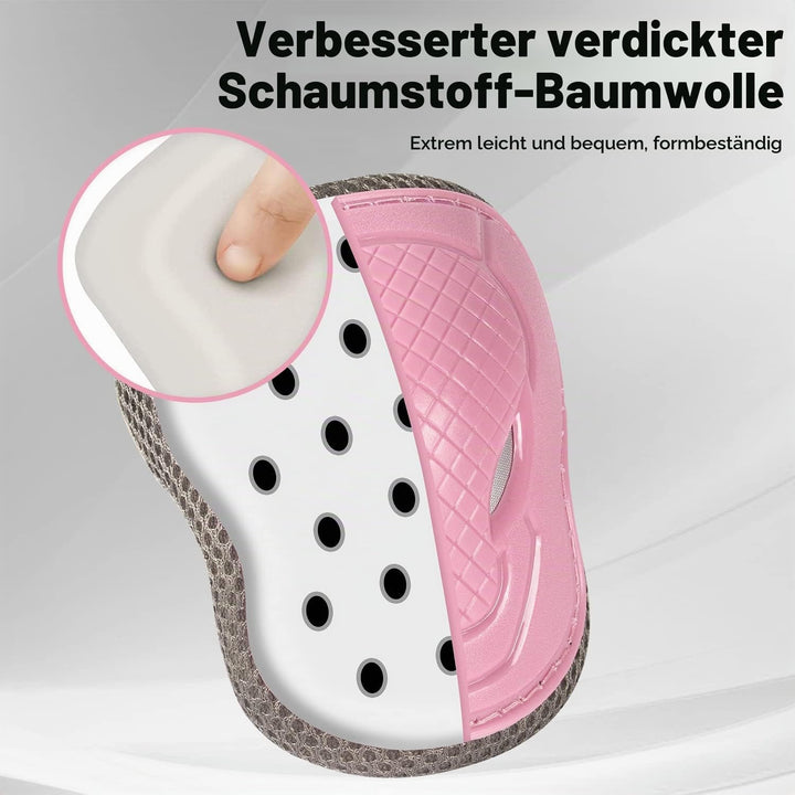 LANOVAGEAR Kinder Schützer Inliner Schonerset Schutzausrüstung Kinder Knieschoner Ellenbogenschoner