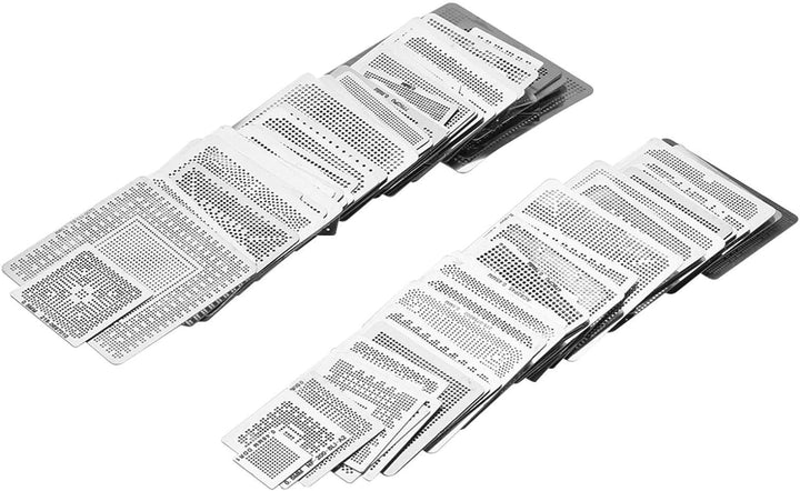 130 Stück IC Chip BGA Reballing Stencil Kits, etc für alle Arten von BGA-Chips, Lötmodelle für Lapto