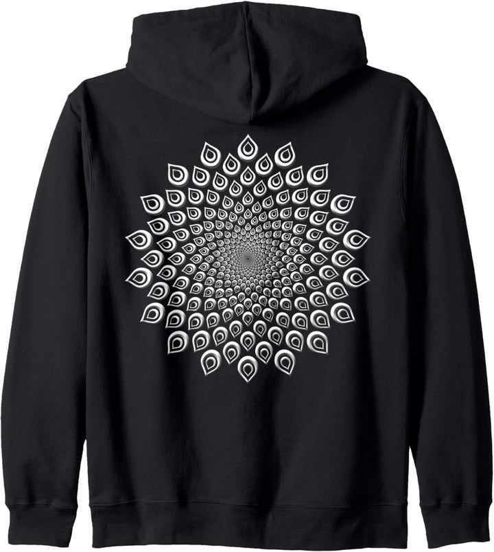 Spirituelle Lotus Lebensblume als cooles Mandala Kapuzenjacke