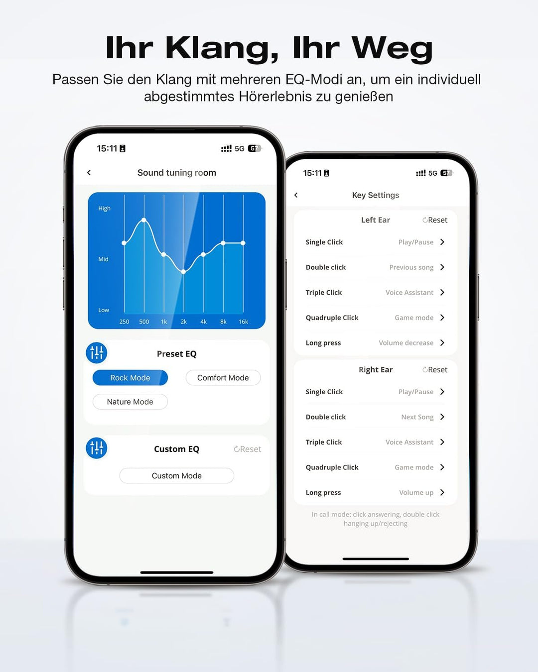 BlitzRock Open-Ear-Kopfhörer Bluetooth 5.4, Natürlicher Usgewogener Klang, Klare KI-Anrufe, 42 Stund