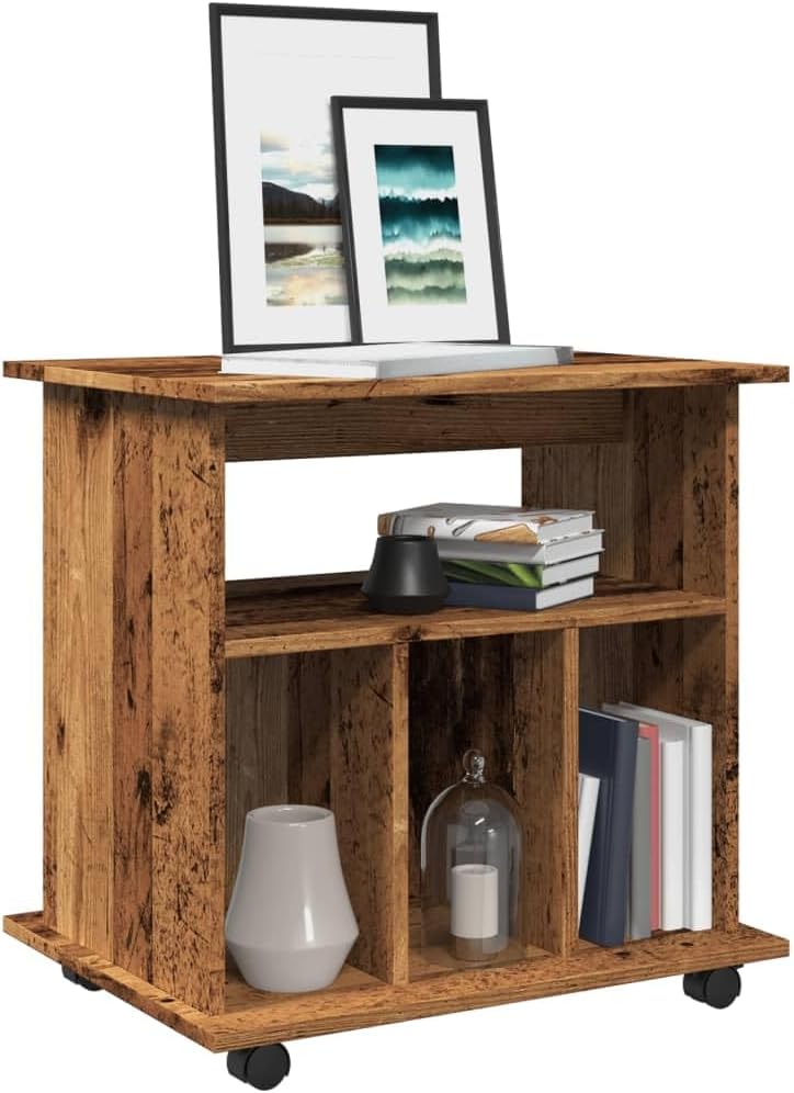 vidaXL Rollcontainer, Aktenschrank mit Stauraum, Rollschrank für Büro Arbeitszimmer, Bürocontainer B