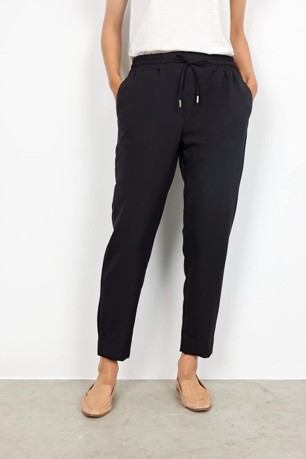 SOYACONCEPT Damen Sc-saya 1-b Casual Pants L ssige Hose, Schwarz, XXL EU