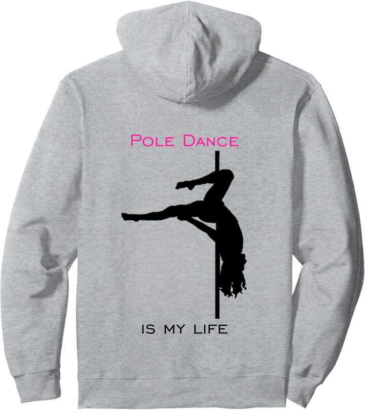 Pole Dance Silhouette Stange Tanzen Training Oberteil Frau Pullover Hoodie