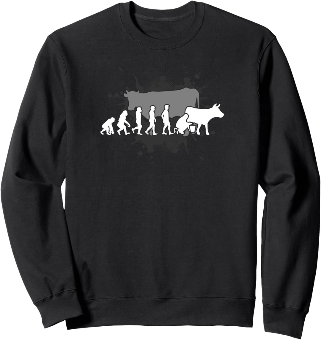 Landwirt Rinder Kuh Motiv mit Spruch für Bauern Sweatshirt