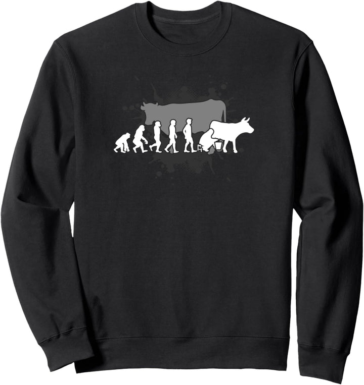 Landwirt Rinder Kuh Motiv mit Spruch für Bauern Sweatshirt