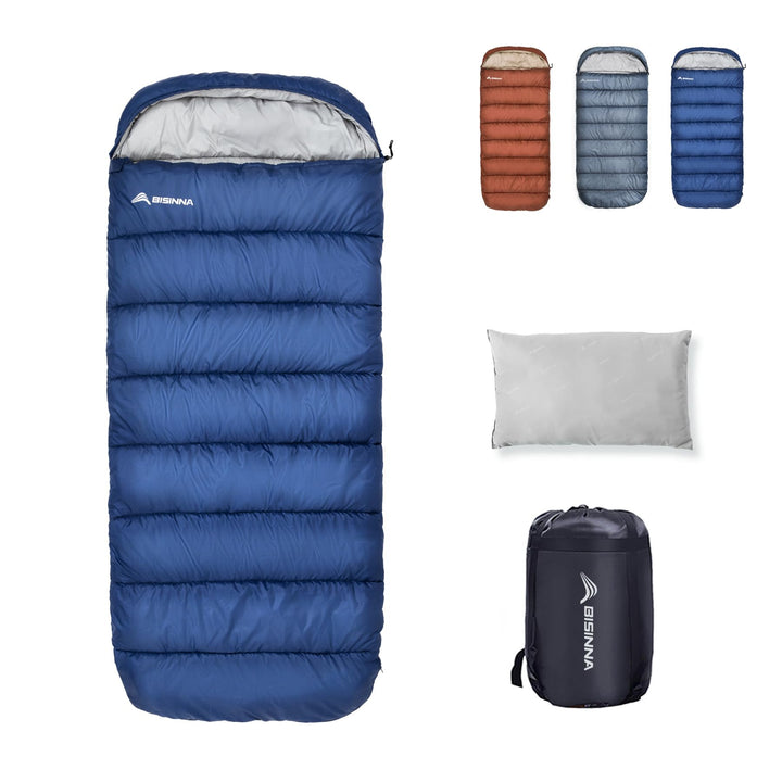 BISINNA XXL Schlafsack Für Grosse Erwachsene, 3-4 Jahreszeiten Winter Outdoor Warmer Deckenschlafsac