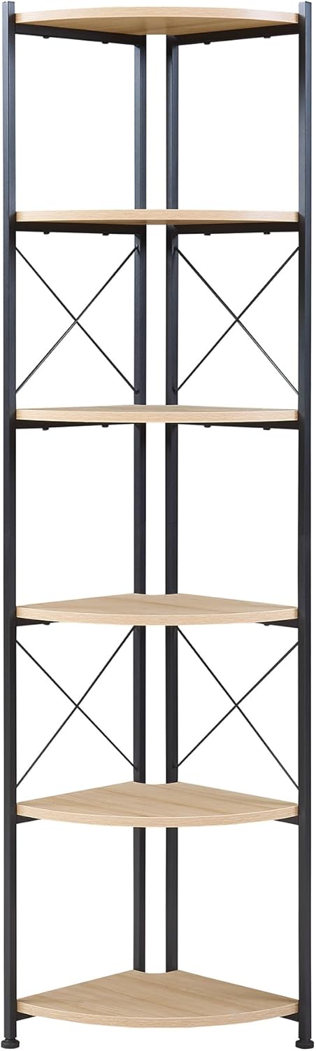 [en.casa] Pflanzregal Ulfborg Eckregal Blumenständer Winkelregal Pflanzentreppe mit 6 Ablagen 160x30