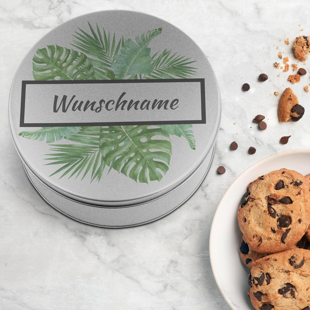 printplanet® - XL Keksdose personalisiert - Keks-Dose mit eigenem Wunschtext personalisieren - Plätz