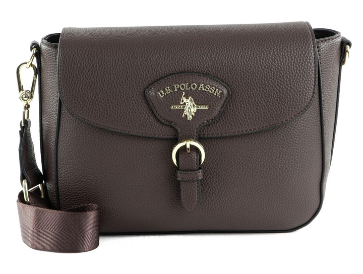 U.S. POLO ASSN. Stanford Flap Crossbody Bag Dark Brown