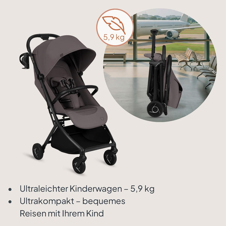 Lionelo Sia Reisebuggy ultraleicht &amp; ultrakompakt faltbar, 5,9 kg, bis 22 kg, 6 Monaten bis 4 Jahre,