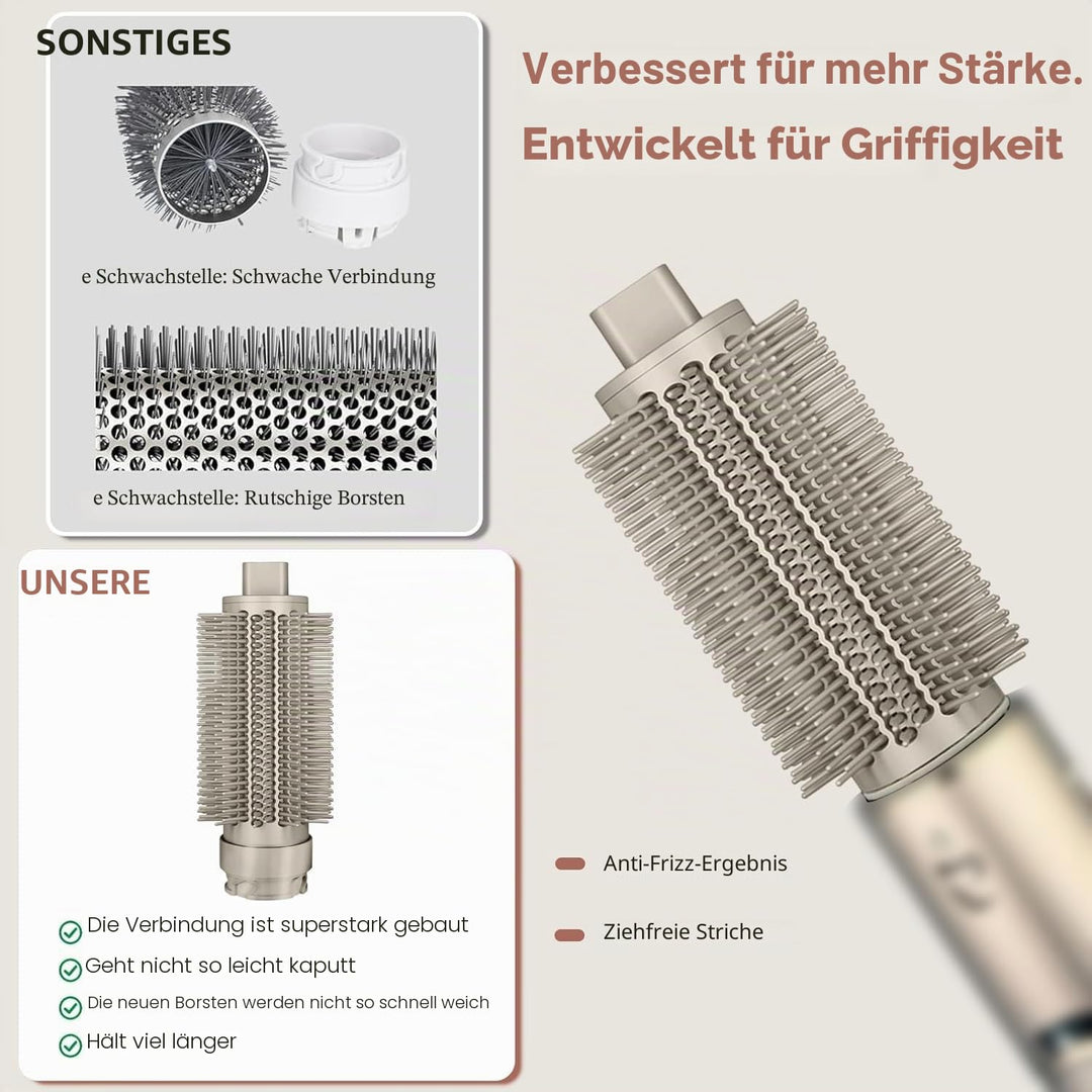 Verbesserte runde Volumenbürste für Shark FlexStyle-Aufsatz, ovale runde Volumenbürste für Shark Fle