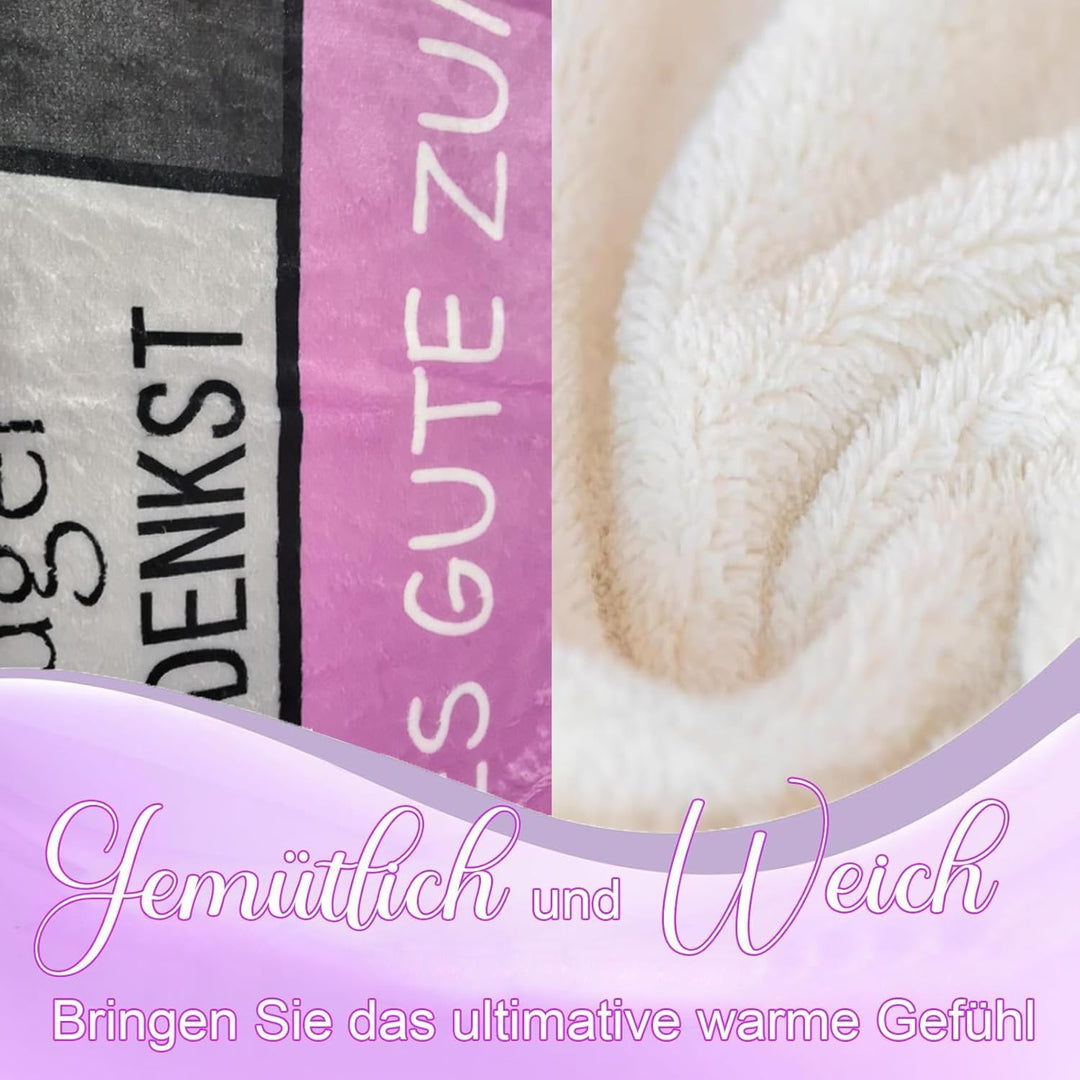 30 Geschenke für Frauen Decke, Flauschig Wohndecke,Geschenk 30. Geburtstag Frau Decke,Geburtstaggesc