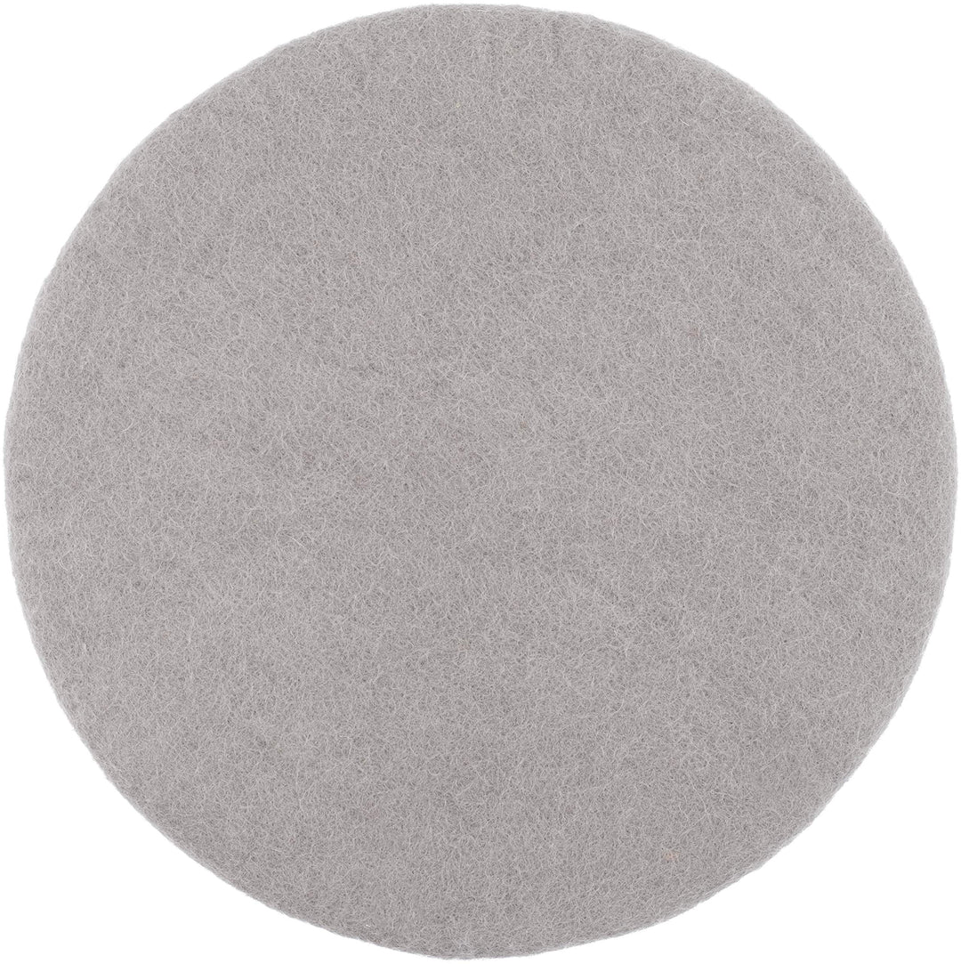 myfelt Flache Filz-Sitzauflage/Stuhlauflage - Luis - rund, 36 cm, Grau, Grau